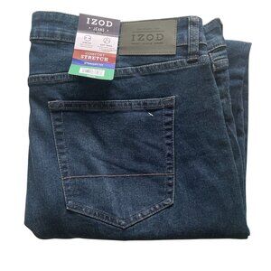 Men's Denim Jean, IZOD, 30X30, 34X29, 38X32, Dark Blue, NWT